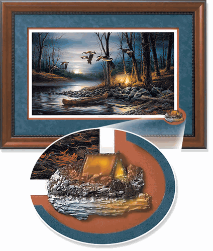 Evening Solitude Encore II Cameo Framed